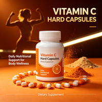 Capsules de vitamine C en gélules dures, marque privée OEM, formule personnalisée, complément alimentaire en gros