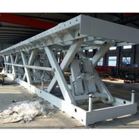 Plateforme élévatrice hydraulique à double ciseaux pour voiture, table élévatrice motorisée électrique fixe, élévateur industriel en acier inoxydable, capacité de 1000 kg
