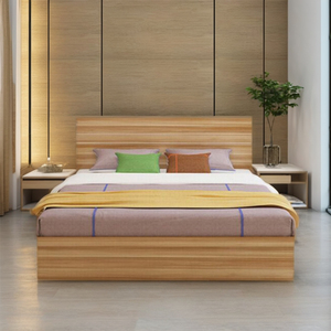 Modern MDF Wooden <strong>Bed</strong> <strong>Frame</strong> for <strong>King</strong> <strong>Size</strong> Double Queen <strong>with</strong> <strong>Drawers</strong> Home Furniture Panel Style for Bedroom Use - Product Image 2