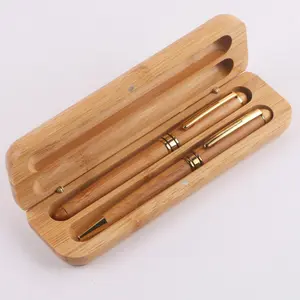 hot selling nature energel laser engraving pen environmental protection wooden ballpoint pens case