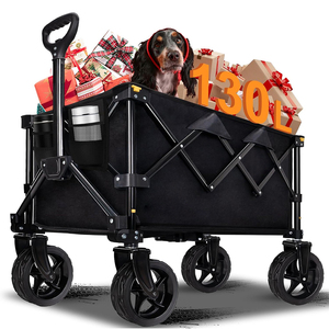 130L/150L gấp ráp Wagon giỏ hàng với im lặng bánh xe phổ quát nhiệm vụ nặng nề tiện ích Wagon cho mua sắm - Product Image 1