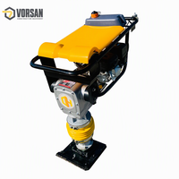 VORSAN Compacteur vibrant thermique robuste à moteur essence pour la compactation des sols sur chantier de construction