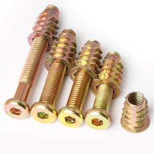 Vis de fixation pour meubles en bois, jeu de boulons métriques en acier au carbone zingué à filetage grossier, marque Yongsheng, classe 4.8-12.9 - Product Image 6