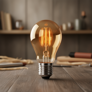 Lampadina LED E27 a Filamento 8W Ambra Luce Standard - Product Image 3