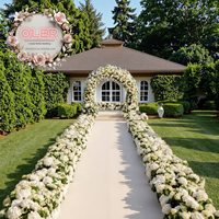 Haute qualité 5D Floral personnalisation rapide fleur artificielle Photo Booth arrière-plans pour les décorations de mariage