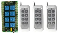 AC 220V 8 CH canaux 8CH RF commutateur de télécommande sans fil système de télécommande émetteur récepteur 8CH relais 315/433 MHz