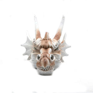 Reptilien harz Drache auf Schädel verstecken Höhle Lebensraum für Reptilien <span class=keywords><strong>Terrarium</strong></span> Dekoration - Product Image 3