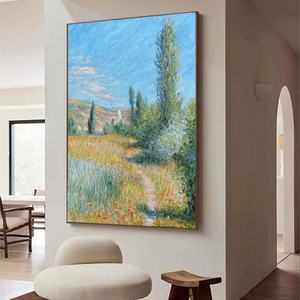 Art mural abstrait esthétique fait main sur toile, peinture de paysage contemporaine sur toile pour la maison et la galerie - Product Image 3