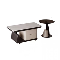 Table basse en marbre et fer, style moderne, durable, luxe léger, simple, pour salon, directement de l'usine
