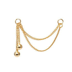 จี้ห้อยคอทองแท้ 9k 14k 18k แบบกำหนดเองได้ พร้อมต่างหูแบบ Helix เครื่องประดับเจาะหูคุณภาพสูง ขายส่ง 24G โอริง สำหรับผู้หญิงและผู้ชาย - Product Image 4