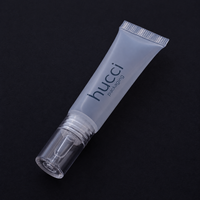 Tube cosmétique transparent en plastique D19 de 10 ml personnalisé en gros avec embout compte-gouttes pour crème contour des yeux et sérum