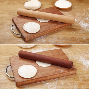 Wooden <b>Rolling</b> Pin For Dough Noodles Dumpling Wrappers 30cm Natural Wood Kitchen <b>Tool</b> Pastry Board Set - Product Image 1