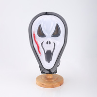 Masque d'Halloween Ghost Screaming, Masque de Grim Reaper blanc pour Cosplay, Fête costumée et Décoration de festival effrayant