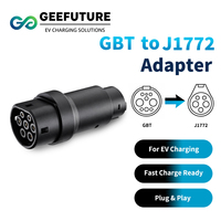 Adaptateur de chargeur EV GEEFUTURE 32A, adaptateur secteur AC, GBT GB/T vers J1772 Type 1