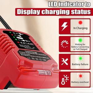 <span class=keywords><strong>Chargeur</strong></span> portable mini compact pour <span class=keywords><strong>batterie</strong></span> au lithium Milwaukee M-18 18V, mini <span class=keywords><strong>chargeur</strong></span> <span class=keywords><strong>de</strong></span> voiture pour Milwaukee 18V avec allume-cigare - Product Image 3