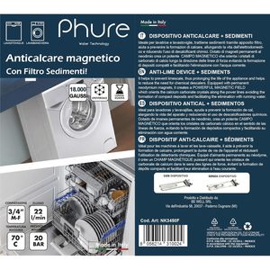 Phure Éliminateur de calcaire magnétique solide écologique 3/4" avec filtre à sédiments pour lave-vaisselle et machines à laver - Product Image 2