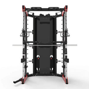 POWERMAN FITNESS Nouveauté : Rack de <span class=keywords><strong>musculation</strong></span> Smith commercial en acier structurel robuste noir pour squats et entraînement de force - Product Image 4