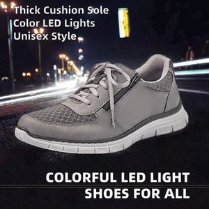 Chaussures LED Colorées pour Amateurs de Lumière, Antidérapantes, Résistantes à l'Usure, à Semelle Épaisse, Montantes, en PVC, Rechargeables, pour le Printemps, l'Été et l'Automne - Product Image 2