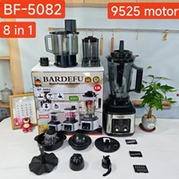 Mixeur-Blender Électrique Bardefu 8-en-1 de Haute Qualité 5072, en Acier Inoxydable Robuste pour la Cuisine