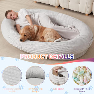 Venta caliente XL XXL gigante de alta resistencia extra grande de lujo súper grande sueño más profundo cama de perro de tamaño humano para los seres humanos - Product Image 6