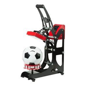 Máquina de prensado en caliente para pelota, controlador táctil de pantalla LCD, apertura automática, sublimación de logotipo, Adecuado para transferencia de fútbol/voleibol