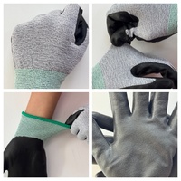 Gants de travail en nylon et élasthanne 15Gauge, tricotés, avec revêtement en mousse de nitrile, gants de travail enduits de NBR