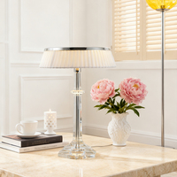 Lampe de table de lecture moderne de luxe française, luminaires de luxe, éclairage de salon, décoration intérieure, lustre en cristal, lampe de table en cristal