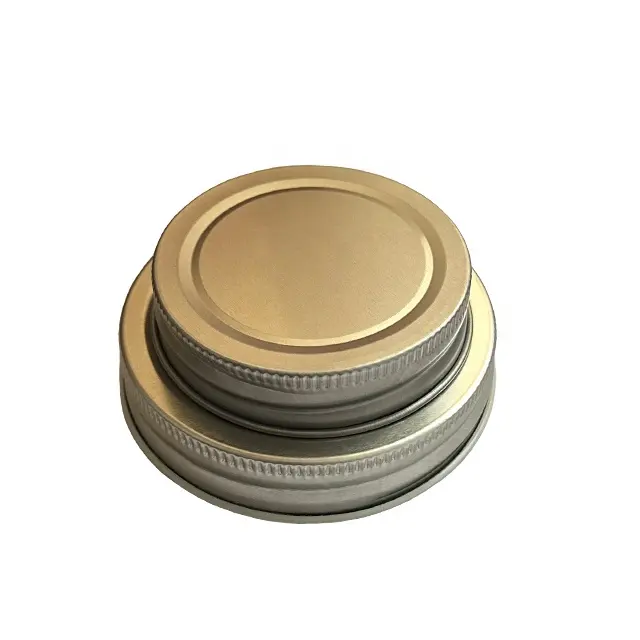 70Mm 86Mm Deksel Metselaar Zilver Gouden Pot Beker Blikken Afdichting Op Split Can Deksels Lek Proof Vergulde Flessendop