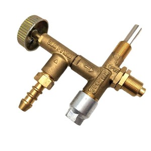 Vanne de régulation de gaz filetée 3/8 po, haute température, manuelle, pour cuisine commerciale, avec soupape de sécurité - Product Image 2