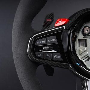 Volante <span class=keywords><strong>Mercedes</strong></span> de Fibra de Carbono con Marcador Rojo y Levas de Cambio Negras GT Heritage Premium, Repuesto de Actualización para la Mayoría de los Modelos - Product Image 4