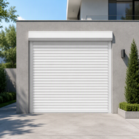 Porte de sécurité motorisée robuste en acier de 77 mm avec rembourrage en mousse PU, à enroulement, moderne, à vis, pour commerce, garage
