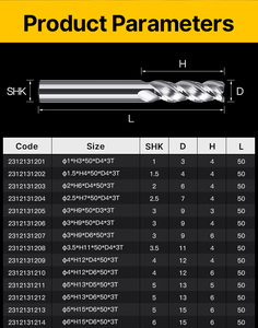 HUHAO High-gloss Mirror Surface 3 Flute Aluminum Milling Cutter Spiral CNC Cutting <strong>End</strong> <strong>Mill</strong> for Metal 2312131201 - Product Image 5