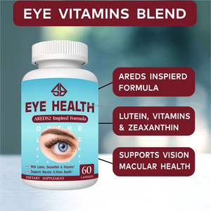 Capsules OEM pour la santé oculaire à base de lutéine et de zéaxanthine, pour la clarté de la vision, la protection rétinienne, vitamines pour les yeux, nutriments verts pour adultes, 60 unités. - Product Image 4