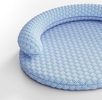 Lit pour chat auto-refroidissant d'intérieur avec coussin surélevé, lit pour chien non toxique, lits pour animaux de compagnie doux pour l'été