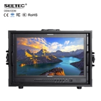 Moniteur de diffusion SEETEC P215-9HSD-CO 21,5 pouces IPS Full HD avec rétroéclairage LED, 3G-SDI/ I/O, boîtier en aluminium pour camion de diffusion et studio