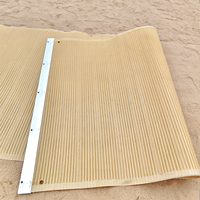 Tapis anti-sable pour passerelle de plage, robuste, enroulable, pour l'accès des fauteuils roulants et des poussettes