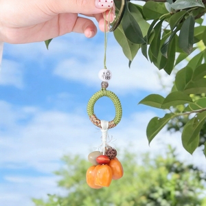 Wholesale Handmade Lucky Fu Bead Plant Fruit Shell Hanging Decor <b>Wind</b> <b>Chime</b> Pendant Ethnic Folk Handicraft Key Accessories - Product Image 4