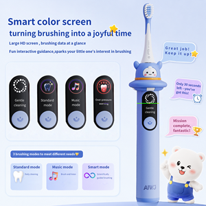 <span class=keywords><strong>Brosse</strong></span> à dents électrique pour enfants OEM ODM, poils doux, batterie rechargeable - Product Image 2