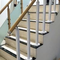 Rampe d'escalier contemporaine en acier inoxydable, alliage aluminium-magnésium, résistante à l'eau, personnalisable, pour balcon extérieur, bricolage