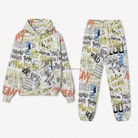 Ensemble de sweats à capuche personnalisés pour hommes, ensembles de sweats à capuche et de pantalons de survêtement imprimés, ensemble assorti