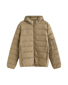 High Quality Breathable Men's Long Sleeve Quilted <b>Jacket</b> Hood Casual Solid Polyester/Cotton Custom Size Autumn - Product Image 1