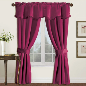 OWENIE <strong>Room</strong> Darkening Curtain Drapes <strong>Set</strong> with Valance <strong>Living</strong> <strong>Room</strong> Blackout Window Curtain Panel - Product Image 6