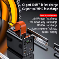 Batterie externe portable à charge rapide 100W 20000mAh/50000mAh en PVC avec écran LED, batterie Li-Polymère, chargeur pour ordinateur portable