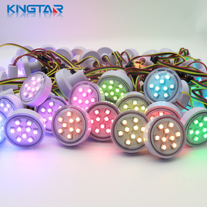 45mm 9LEDs 24V RGB Pixel <strong>LED</strong> Light IP68 Waterproof PC Material with APP <strong>Control</strong> for Amusement Ride Lighting - Product Image 5