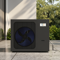 Système de pompe à chaleur air-eau numérique automatique à fréquence variable DC R290 écoénergétique, métal, 6 kW, chauffage extérieur pour hôtel