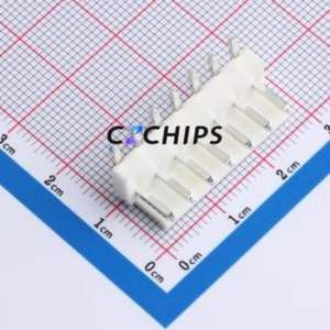 W396110K-7PY2113 Wire-to-Board Pin Header Bent Lead Through Hole,P=3.96mm Connector 1x7P 3.96mm Right Angle Insert VH - Product Image 1