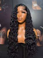 Wig Lace HD 13x4 untuk Wanita Kulit Hitam Amerika, Wig Frontal Lace HD 13x6, Wig Vietnam Full 30-40 Inch, Rambut Manusia Asli