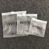 Bolsa de plástico de embalaje de PVC personalizada para ropa, bolsa pequeña con cremallera para joyería