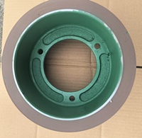 Rouleaux en caoutchouc SBR/NBR ambré LGL152 de 6'' (88-96 Shore A) avec tambour en fer pour mini-rizerie et décortiqueuse de riz