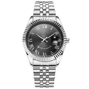 Nouveau produit 2022 montre à <span class=keywords><strong>lunette</strong></span> Unique avec calendrier grossissant montre à Quartz lumineuse de haute qualité cadeau d'affaires montre-bracelet Relojes - Product Image 4